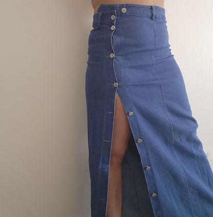 Bottom Down Denim Skirt