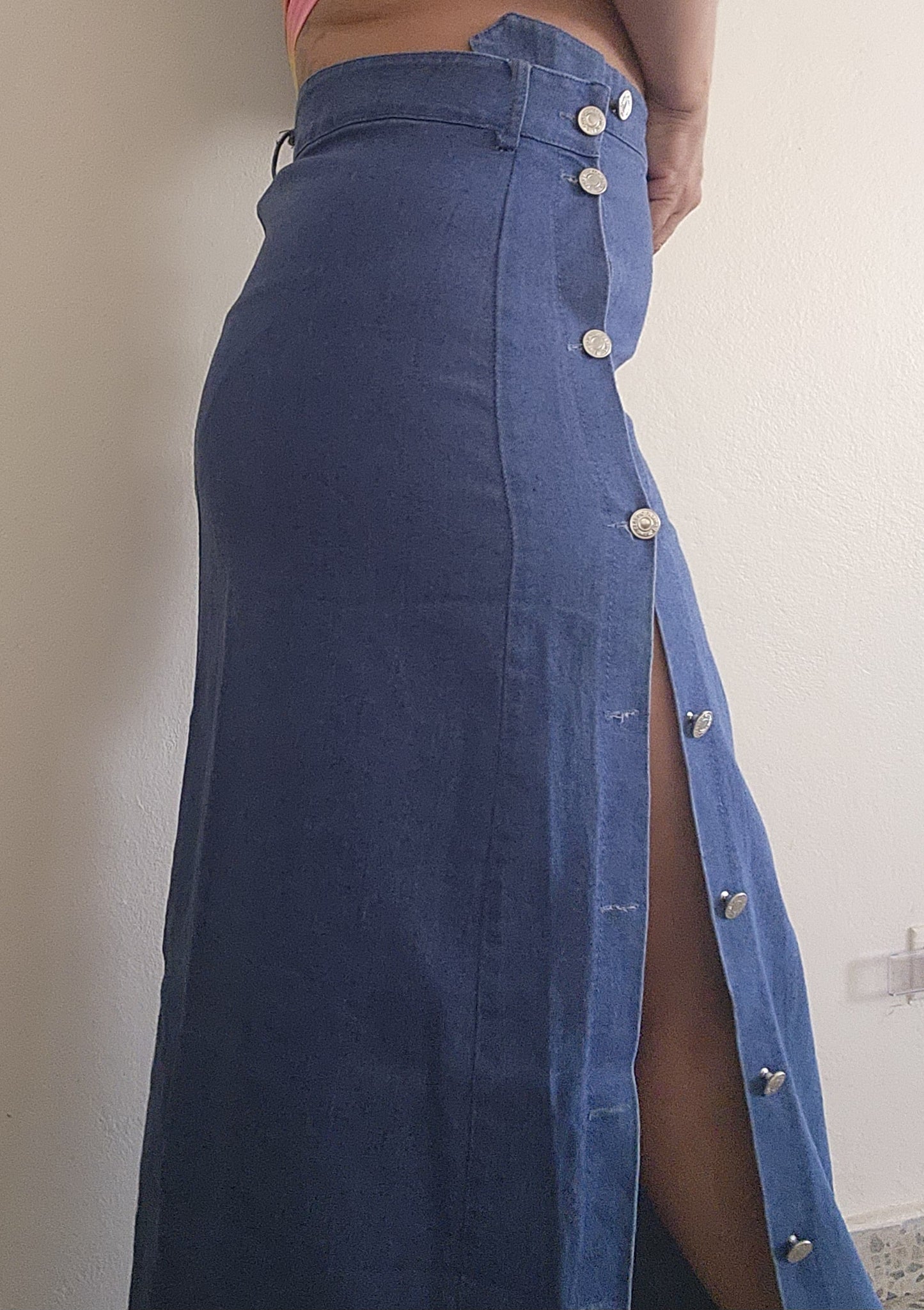 Bottom Down Denim Skirt