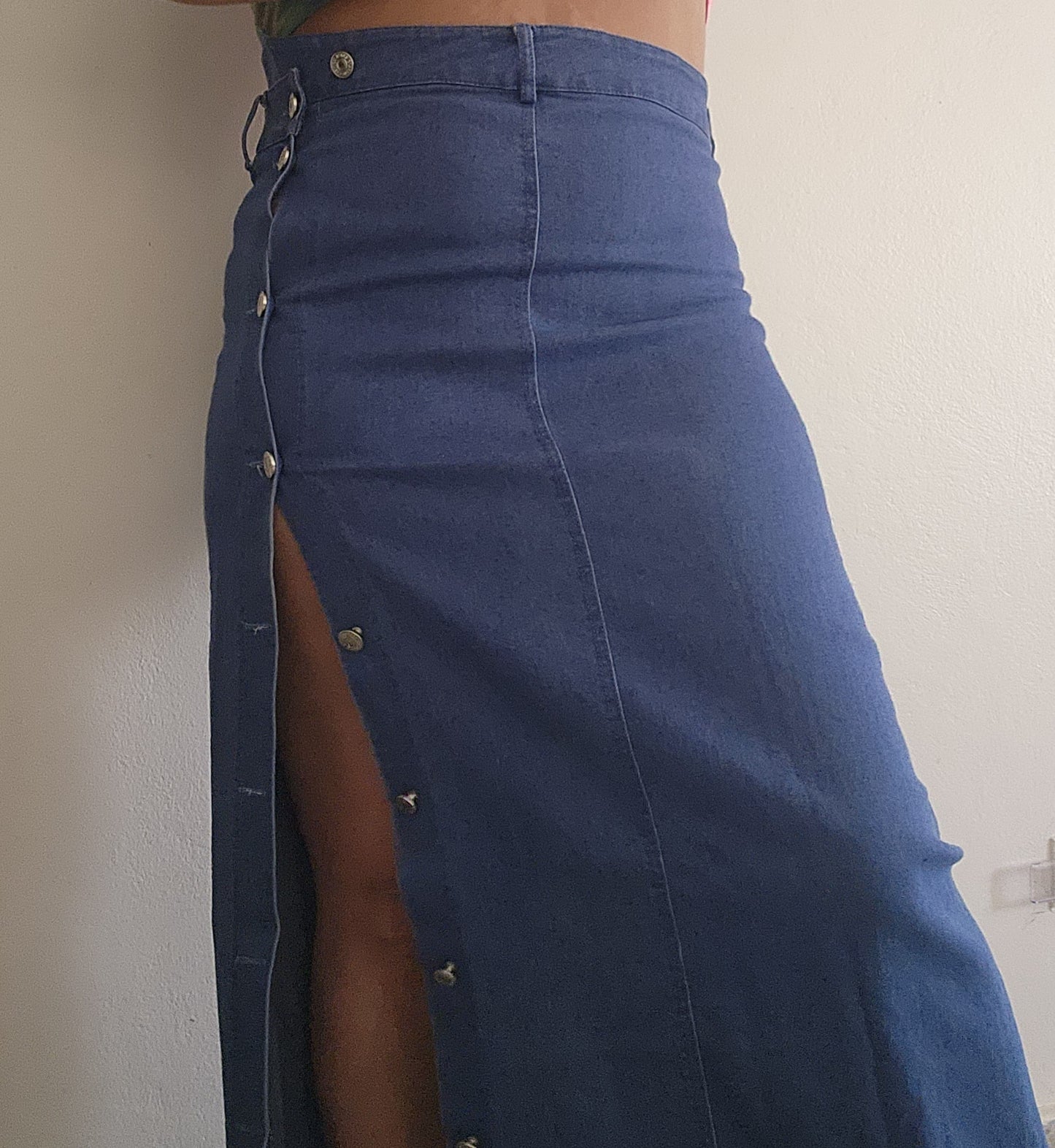 Bottom Down Denim Skirt