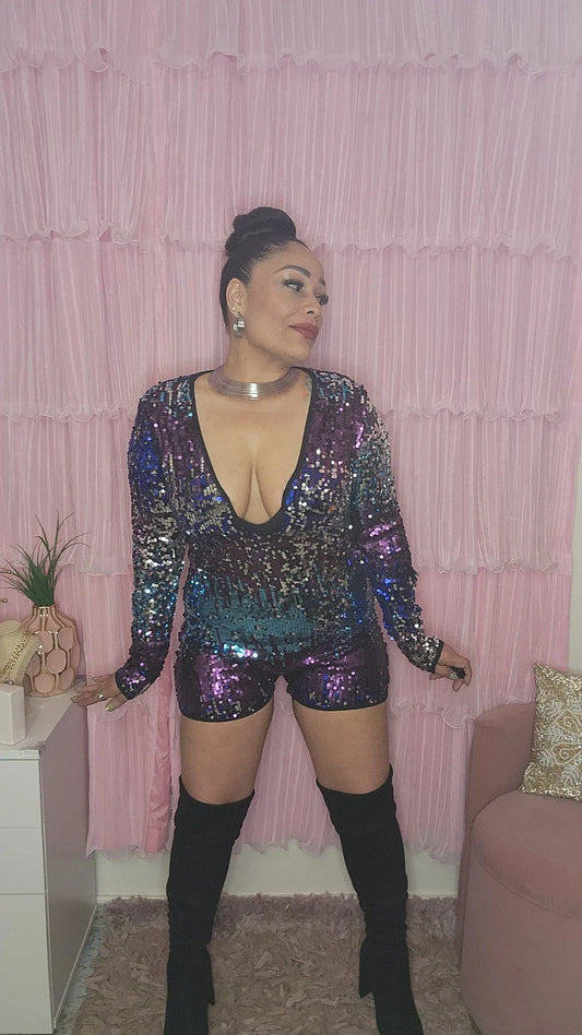 Full Sequin Jumpsuit