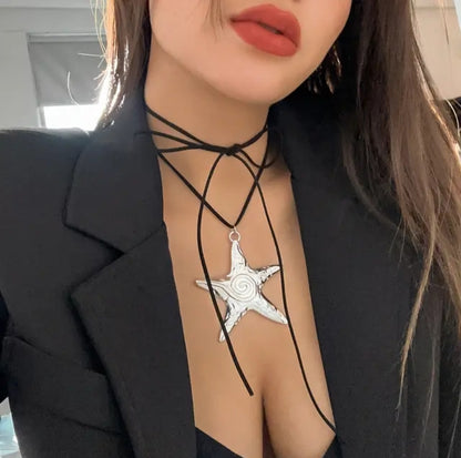 Silver Beach Star Necklace