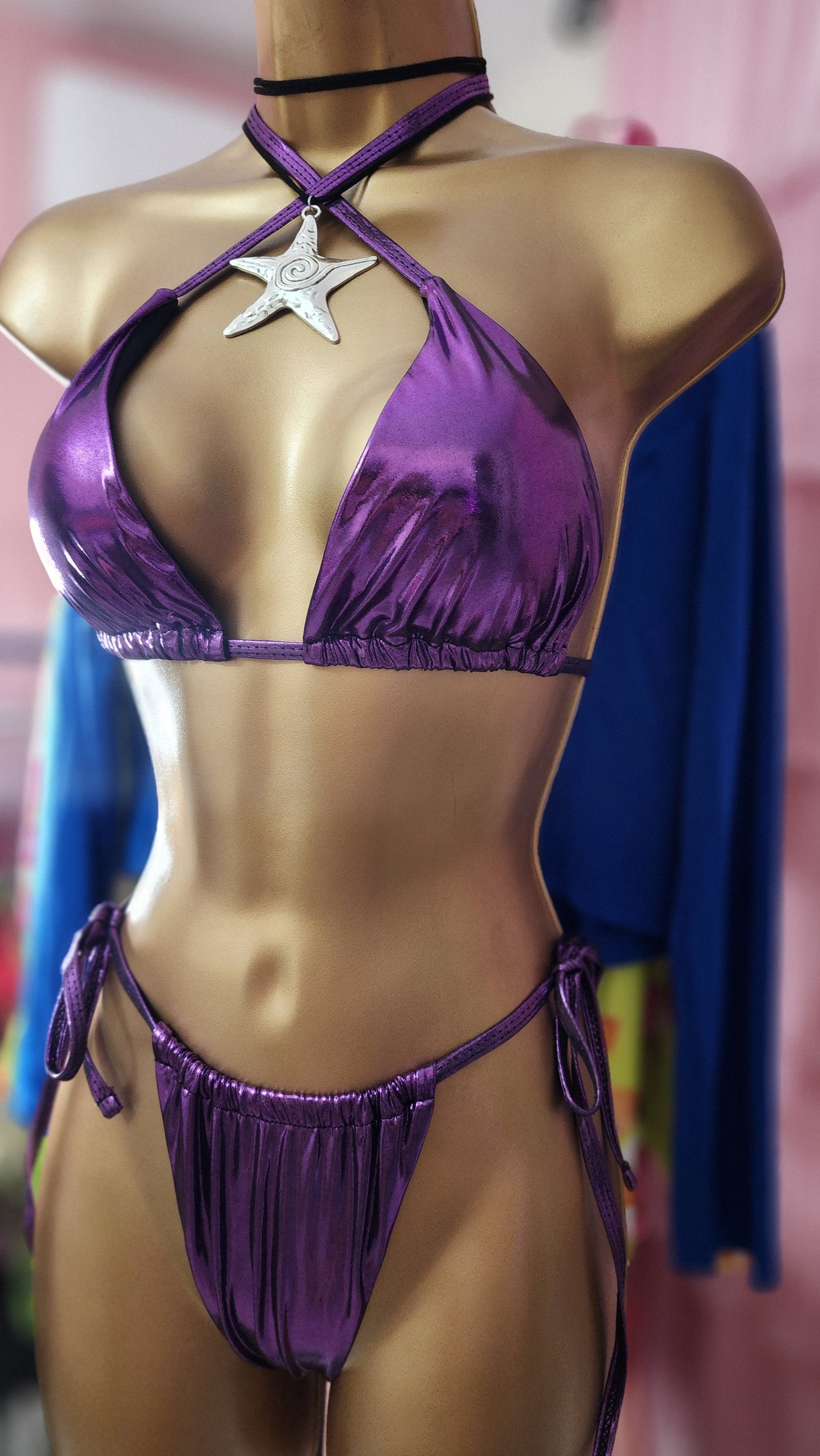 Metalic 3pcs Bikini Set