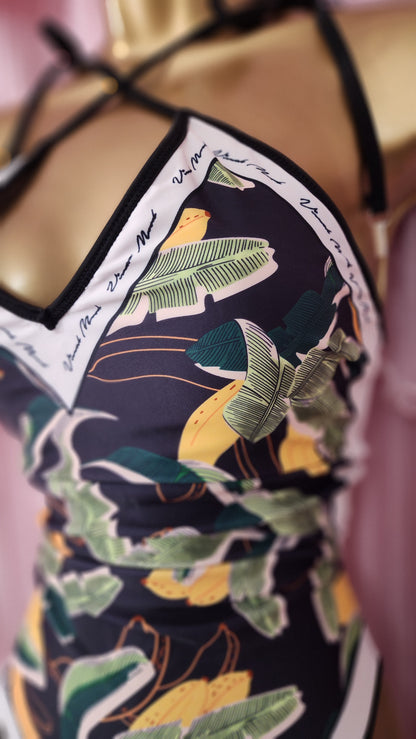 Olive & Tropical Swimsuit 2x1