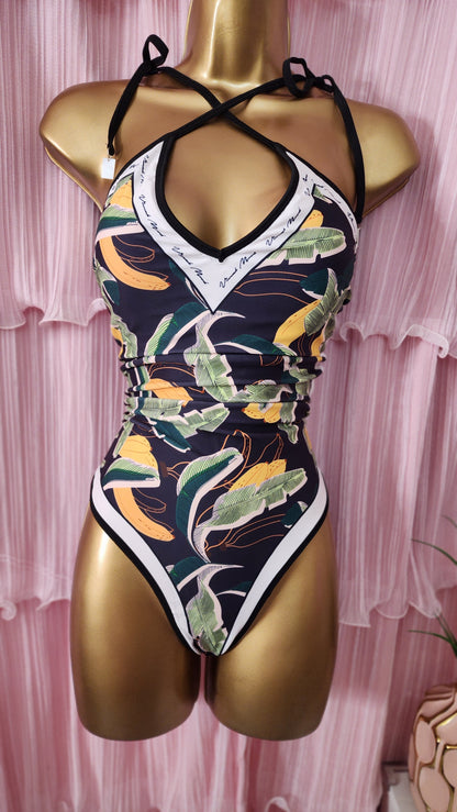 Olive & Tropical Swimsuit 2x1